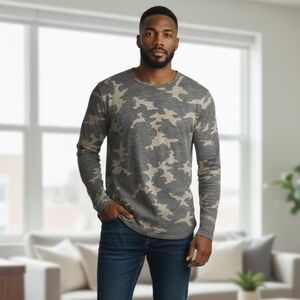 LS115 Men’s Jackson Military Camouflage Long Sleeve T Shirt S
